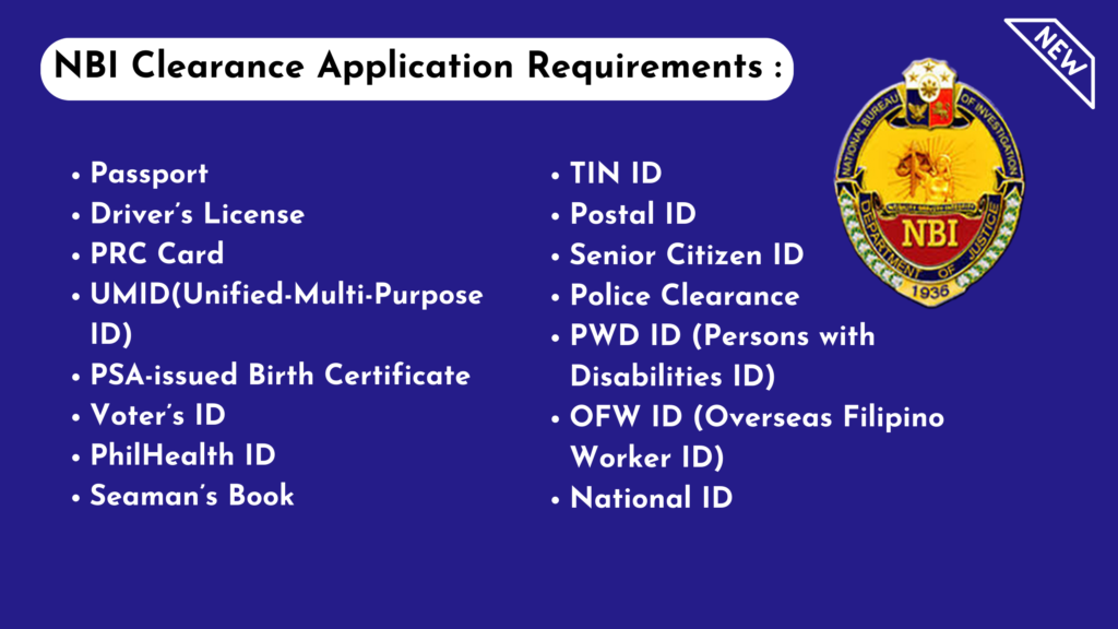 NBI Clearance Application Requirements 