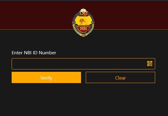 NBI Clearance Verification