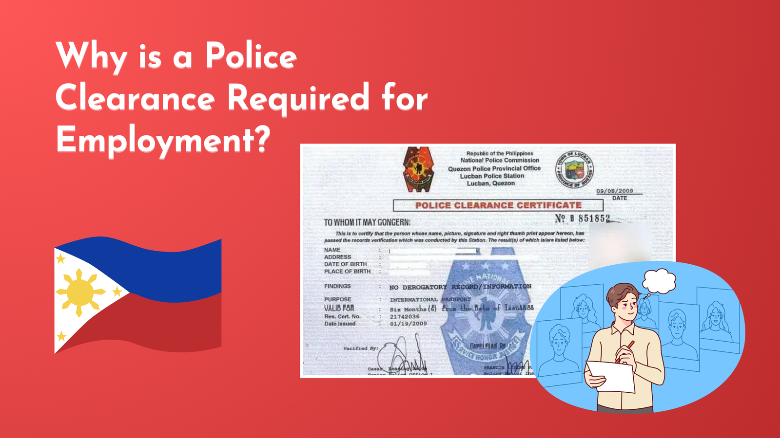 Police Clearance Required for Employment