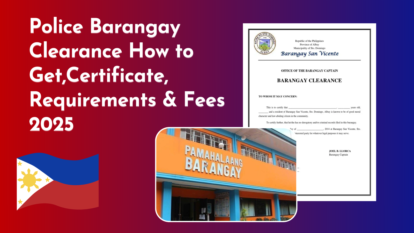 Police Barangay Clearance Philippines