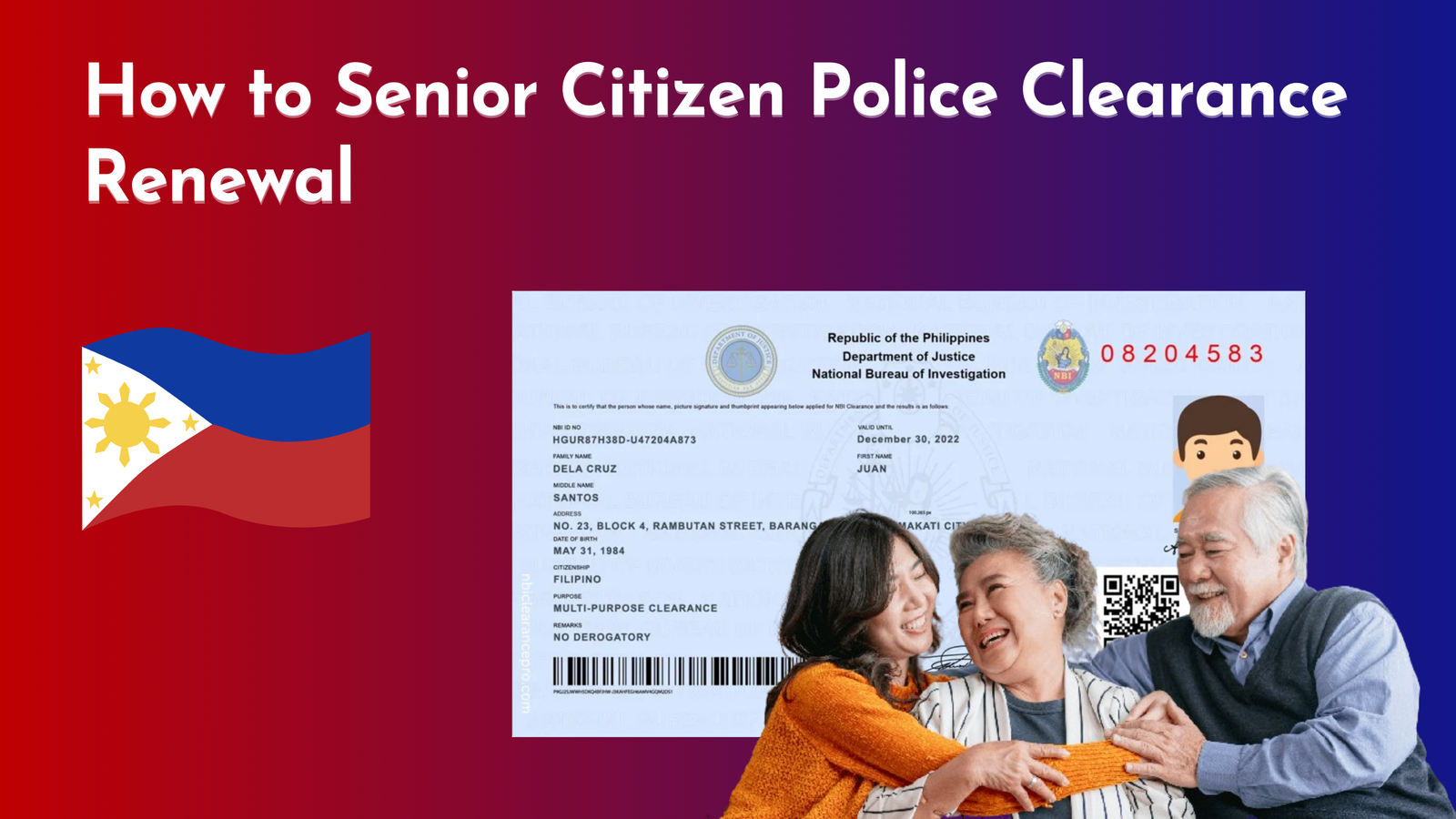 Senior Citizen Police Clearance Renewal