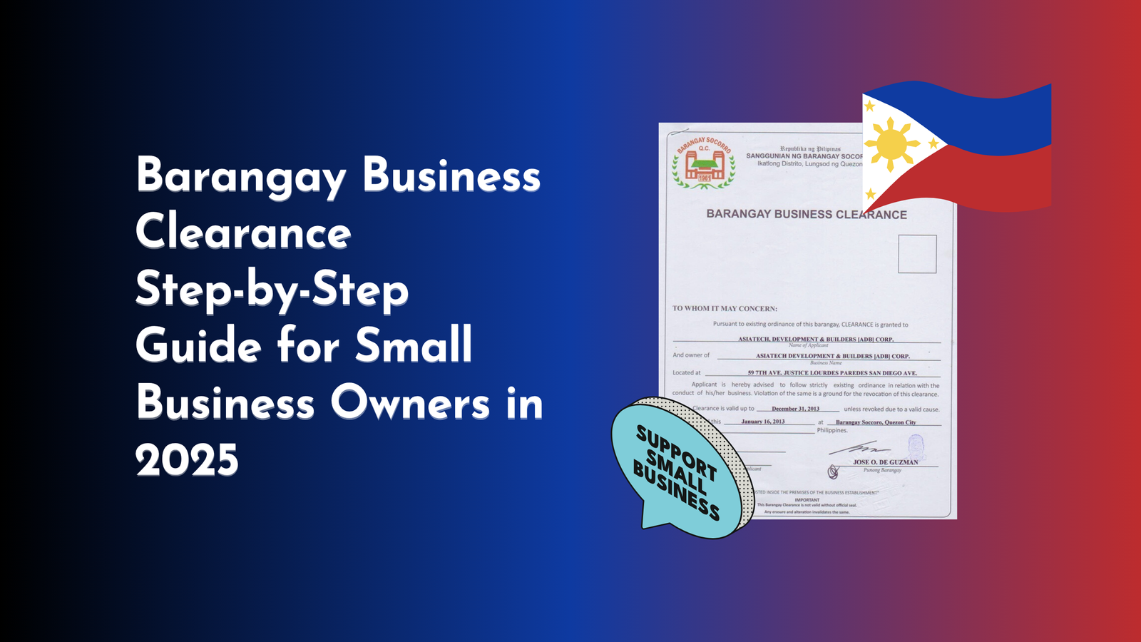 Barangay Business Clearance